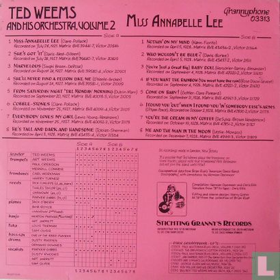 Ted Weems and his Orchestra 2 - Miss Annabelle Lee - Afbeelding 2