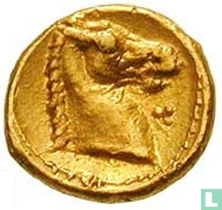 Carthage - Zeugitana  AU 1/10 Stater  350-320 BCE - Afbeelding 2