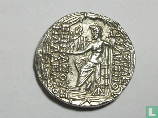 SYRIË - UNITED Seleuciden - PHILIPE Philadelphus (93-83 BC) - Cilicia, Tarsus Tétradrachme AR. SUP. Rare. - Afbeelding 2