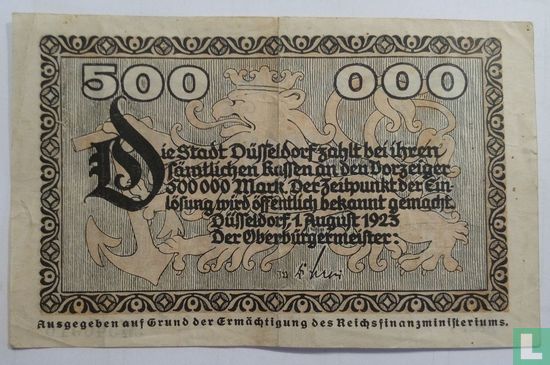 Dusseldorf 500.000 Mark 1923 (R7) - Image 1