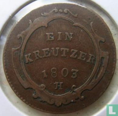 Vorderösterreich 1 Kreutzer 1803 - Bild 1