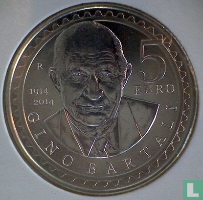 San Marino 5 euro 2014 "100th anniversary Birth of Gino Bartali" - Afbeelding 1