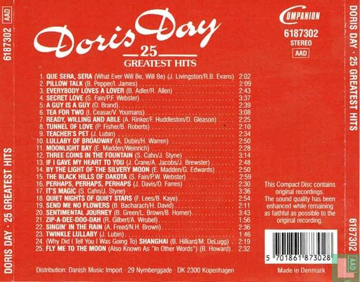 Doris Day - 25 Greatest Hits - Afbeelding 2