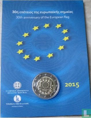 Griekenland 2 euro 2015 (folder) "30th anniversary of the European Union flag" - Afbeelding 1