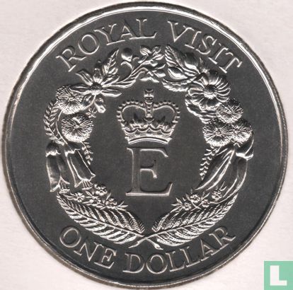 New Zealand 1 dollar 1986 "Royal Visit" - Image 2