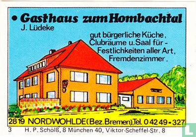 Gasthaus zum Hombachtal - J. Lüdeke