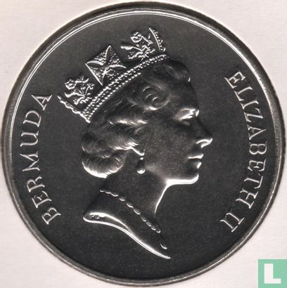 Bermuda 1 dollar 1988 (copper-nickel) "Railroad" - Image 2