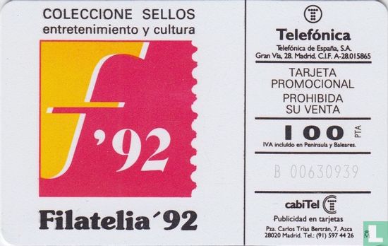 Filatelia'92 - Afbeelding 2