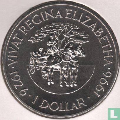 Bermuda 1 dollar 1996 "70th Birthday of Queen Elizabeth II" - Afbeelding 1