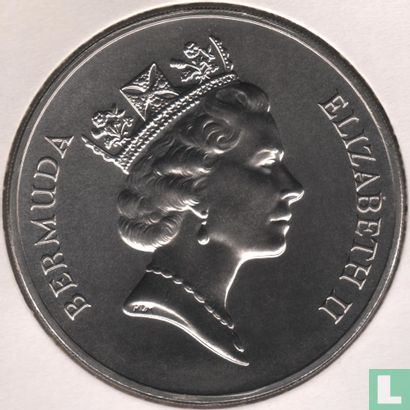 Bermudes 1 dollar 1996 "70th Birthday of Queen Elizabeth II" - Image 2