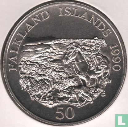 Falklandeilanden 50 pence 1990 "Children's Fund" - Afbeelding 1