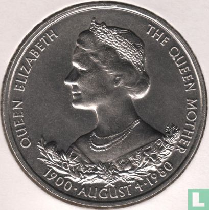 Guernsey 25 Pence 1980 "80th Anniversary of Queen Mother" - Bild 1