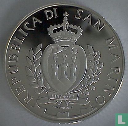 San Marino 5 euro 2014 (PROOF) "20th anniversary of the Death of Ayrton Senna" - Image 2