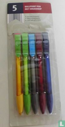 5 Ballpoint pen met drukknop - Afbeelding 1