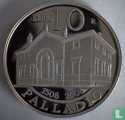 San Marino 10 Euro 2008 (PP) "500th Anniversary of the birth of Andreas Palladio" - Bild 1
