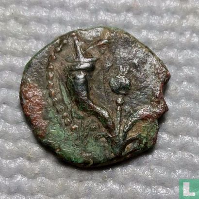 Judea - Jerusalem  Hasmonian AE13  Prutah (Aristobulus)  104 - 103 BCE - Image 1