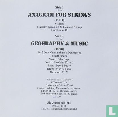Anagram for Strings / Geography & Music - Afbeelding 2