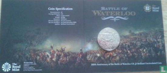 Royaume-Uni 5 pounds 2015 (folder) "200th anniversary of the Battle of Waterloo" - Image 3