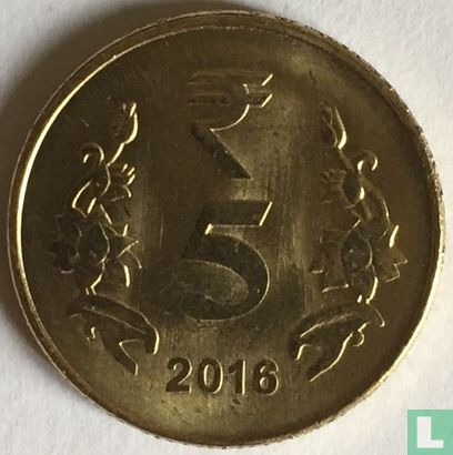India 5 rupee 2016 (Calcutta) - Afbeelding 1