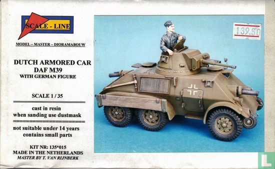 Dutch Armored Car DAF M39 with German Figure - Afbeelding 1
