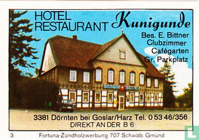 Hotel Restaurant Kunigunde - E. Bittner