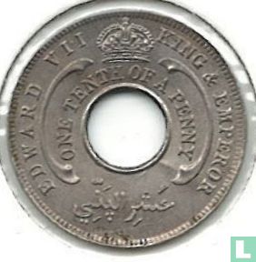 Afrique de l'Ouest britannique 1/10 penny 1909 - Image 2