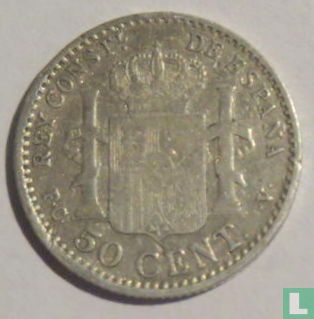 Espagne 50 centimos 1904 (PC-V) - Image 2