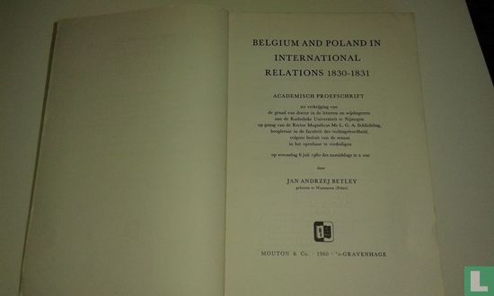 Belgium and Poland in international relations 1830-1831 - Bild 3
