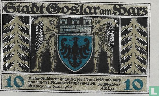 Goslar, City - 10 Pfennig 1920 - Image 1