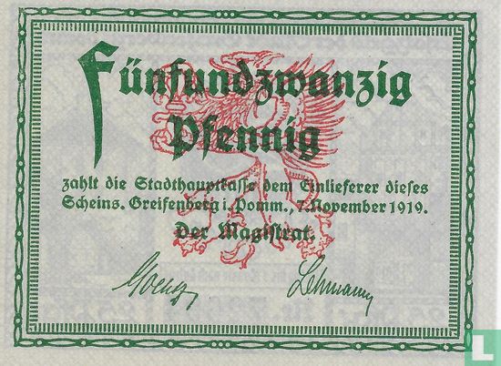 Greifenfeld 25 Pfennig - Afbeelding 2