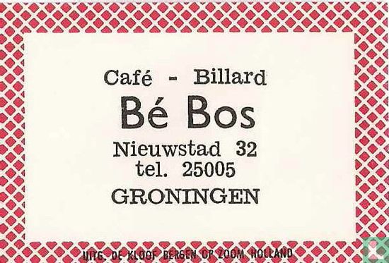Café Billard Bé Bos