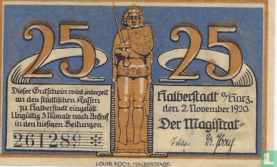 Halberstadt 25 Pfennig - Bild 1