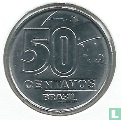 Brazil 50 centavos 1990 - Image 2