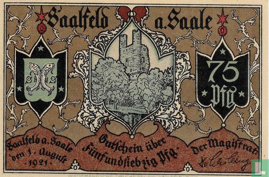 Saalfeld, Stadt - 75 Pfennig (2) 1921 - Bild 1