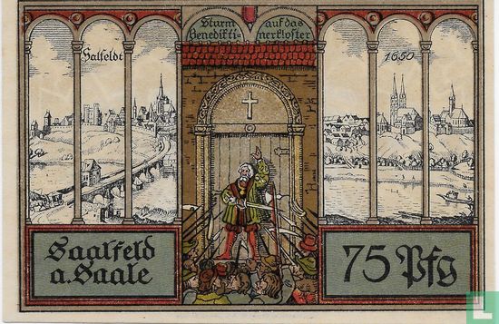 Saalfeld, Stadt - 75 Pfennig (2) 1921 - Afbeelding 2