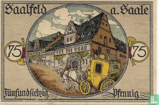 Saalfeld, Stadt - 75 Pfennig (5) 1921 - Bild 2