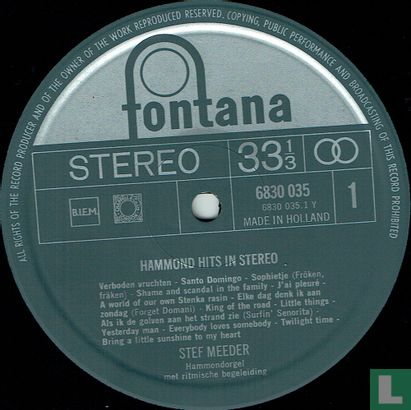 Hammond-Hits in Stereo - Afbeelding 3