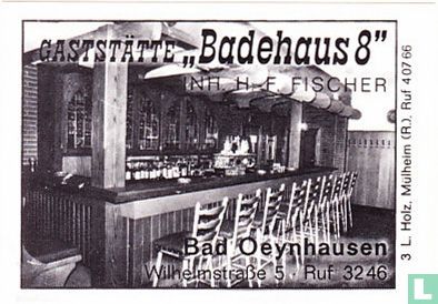 Gaststätte "Badehaus 8" - H.F. Fischer