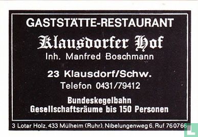 Klausdorfer Hof - Manfred Boschmann