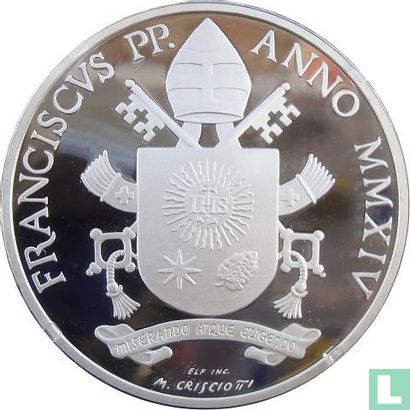 Vaticaan 20 euro 2014 (PROOF) "Canonization of pope John XXIII" - Afbeelding 1