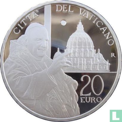 Vaticaan 20 euro 2014 (PROOF) "Canonization of pope John XXIII" - Afbeelding 2