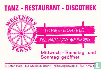 Tanz-Restaurant Wegener's Tenne