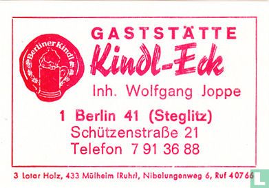 Gaststätte Kindl-Eck - Wolfgang Joppe