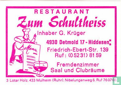 Restaurant Zum Schultheiss - G. Krüger