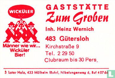 Gaststätte Zum Groben - Heinz Wernich