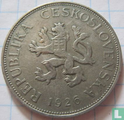 Tchécoslovaquie 5 korun 1926 - Image 1
