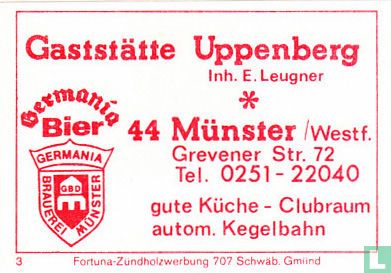 Gaststätte Uppenberg - E. Leugner