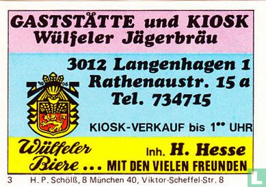 Wülferer Jägerbrau - H. Hesse