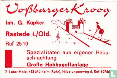 Vossbarger Kroog - G. Küpker