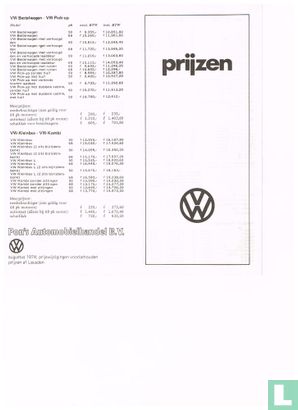 Volkswagen prijzen